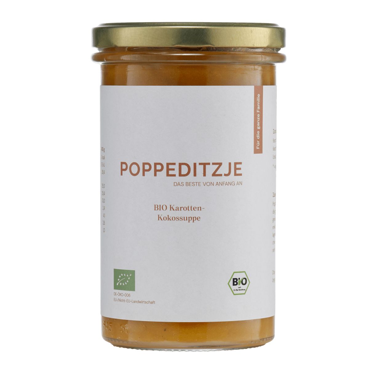 BIO Karotten - Kokossuppe - Poppeditzje