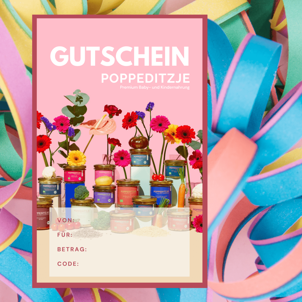 Digitaler Geschenkgutschein - Poppeditzje