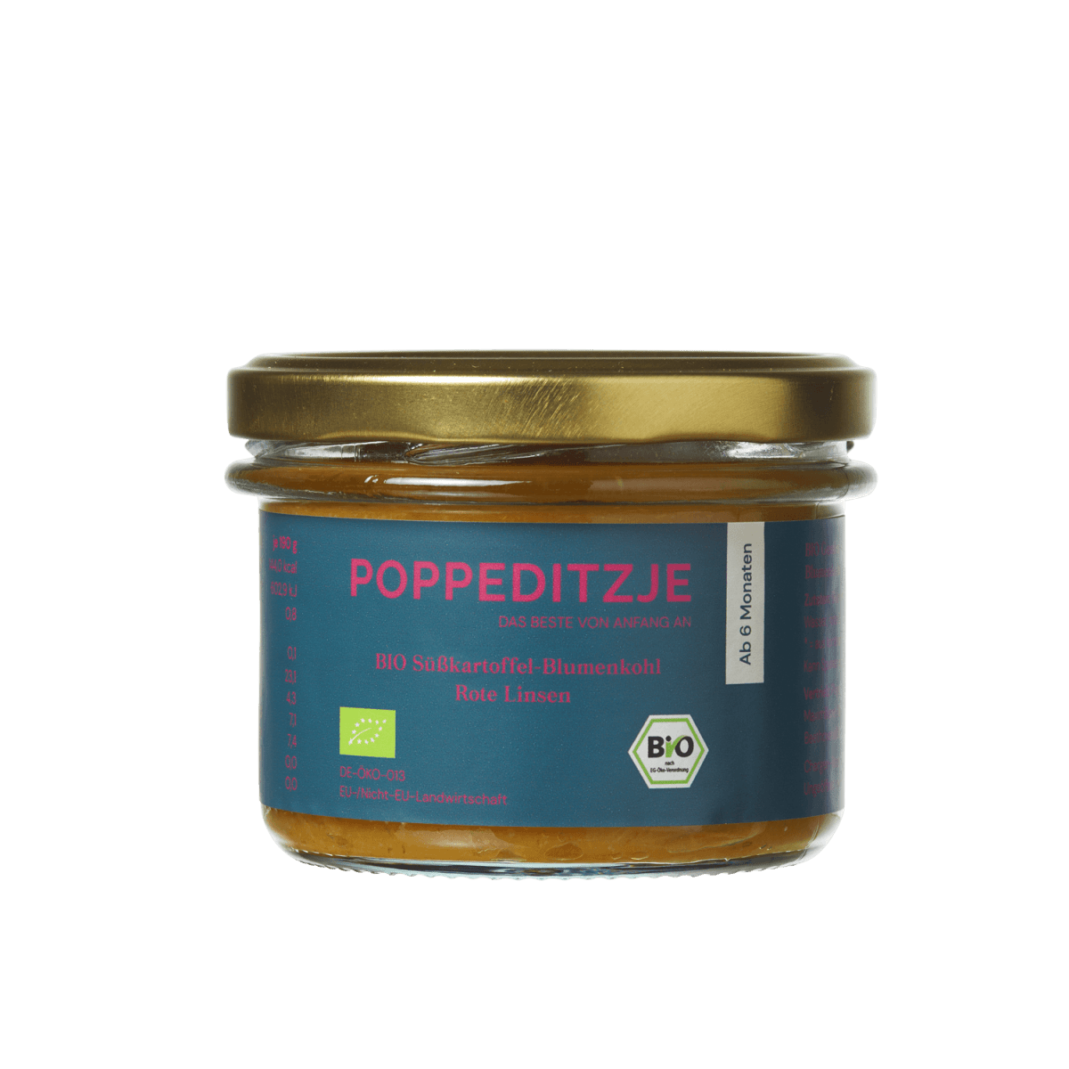 BIO Süßkartoffel - Blumenkohl - Rote Linsen - Poppeditzje