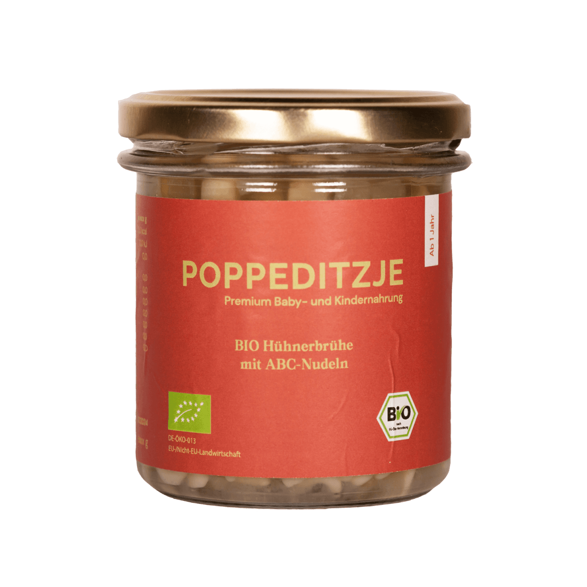 ORGANIC chicken bone broth with ABC noodles