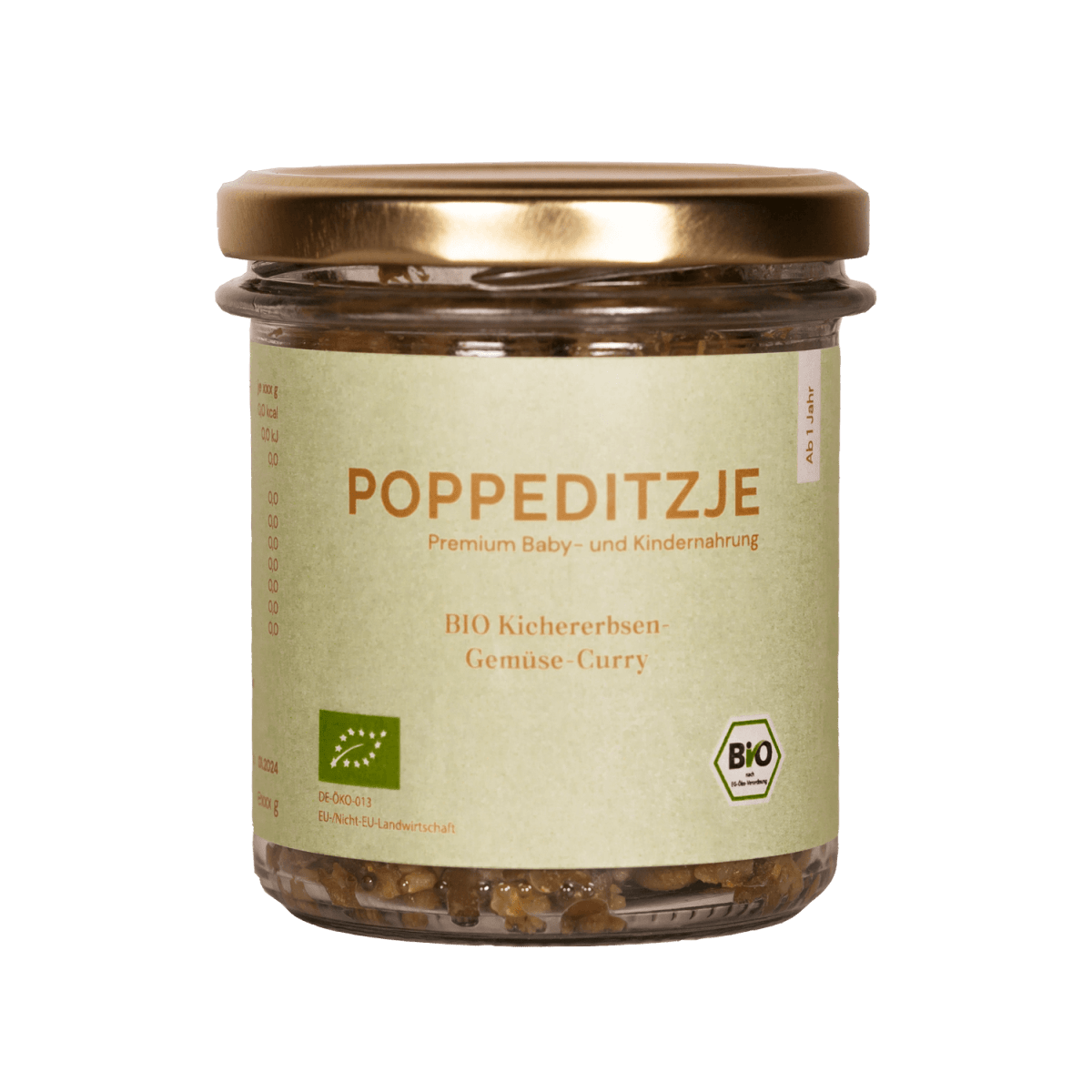 BIO Kichererbsen - Gemüse - Curry mit Reis - Poppeditzje